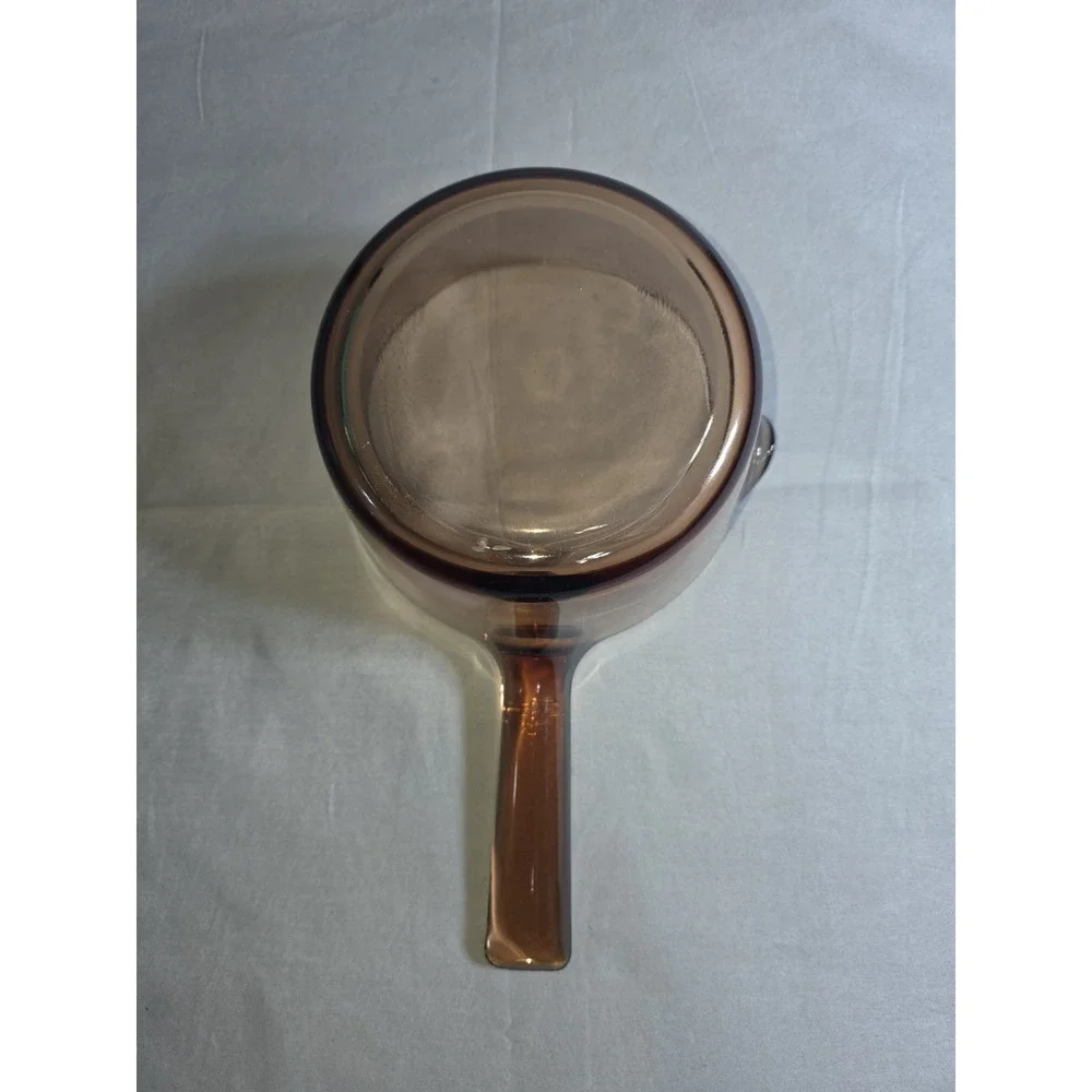 Vision Corning Ware Glass 1 Liter Saucepan Pot Pour Spout USA No Lid